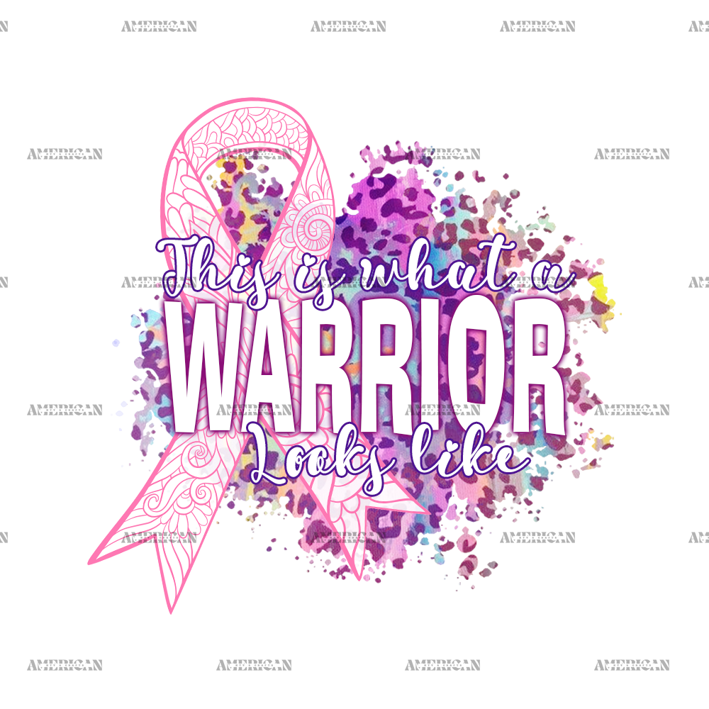 Breast Cancer Warrior DTF Transfer