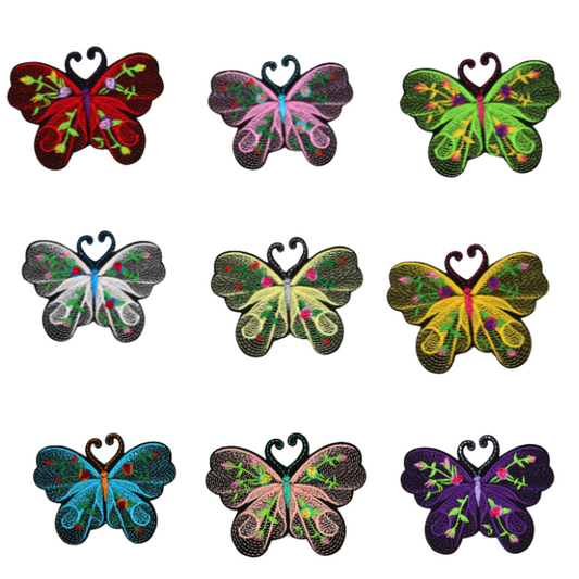 Colorful Butterflies Patch (Small/Embroidery)