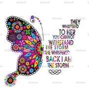 Butterfly Quote DTF Transfer