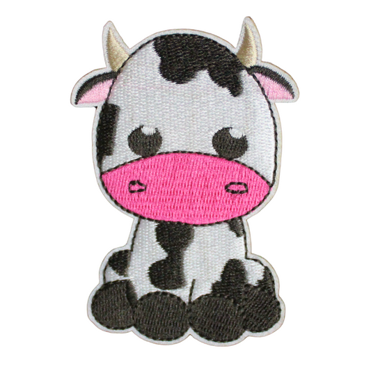 Cute Baby Cow Patch (Small/Embroidery)