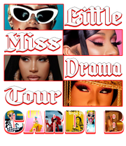 Cardi B Little Miss Drama Tour Colorful DTF Transfer