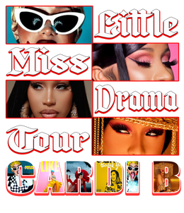 Cardi B Little Miss Drama Tour Colorful DTF Transfer