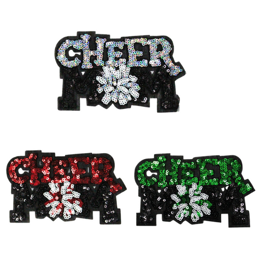 Cheer Mom Patch (Small/Sequin)