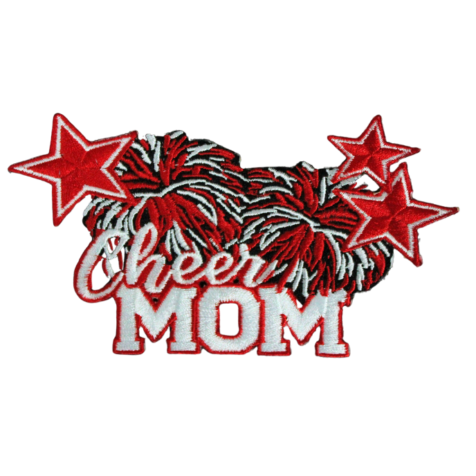 Cheer Mom Red Patch (Small/Embroidery)