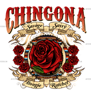 Chingona Rose Dtf Transfer