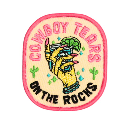 Cowboy Tears On The Rocks Patch (Small/Embroidery)