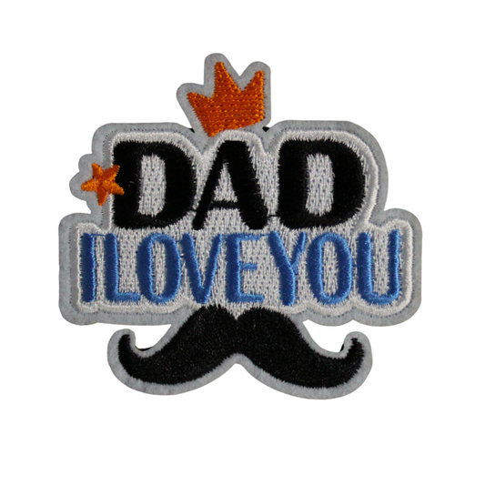 Dad I Love You Patch (Small/Embroidery)