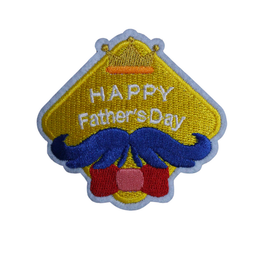 Happy Father's Day Patch (Small/Embroidery)