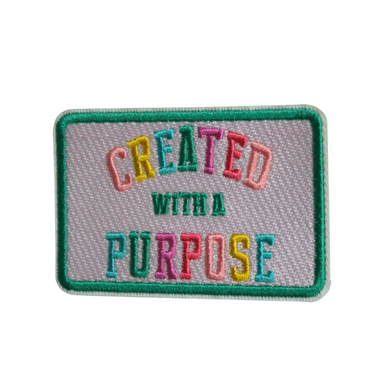 Created With Purpose Patch (Small/Embroidery)