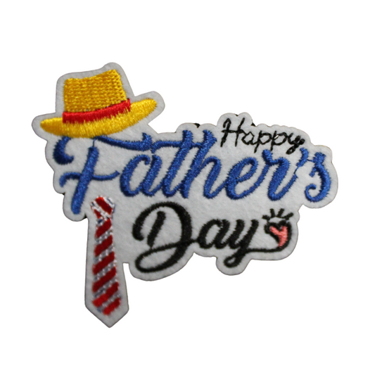Happy Father's Day Hat Patch (Small/Embroidery)