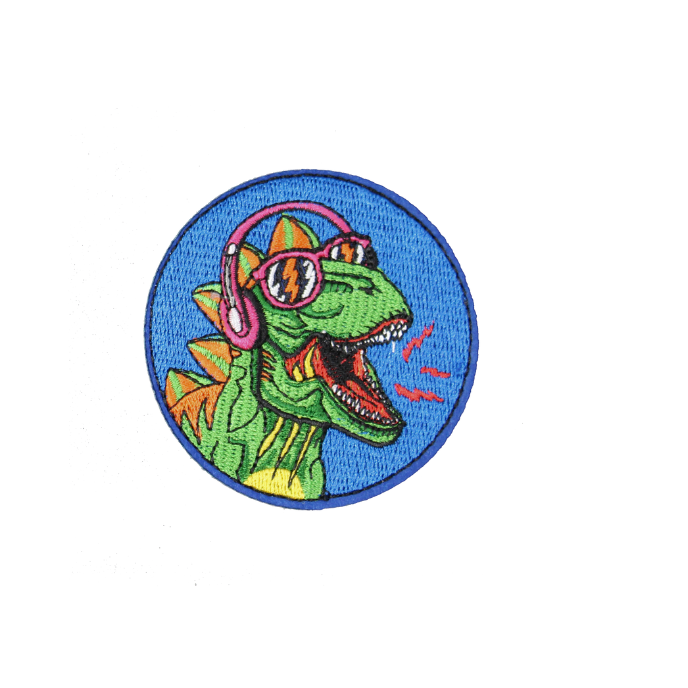 Dinosaurs Wearing Sunglasses Patch(Small/Embroidery)