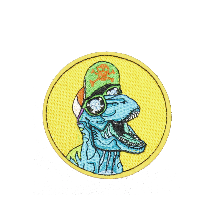 Dinosaurs Wearing Sunglasses Patch(Small/Embroidery)