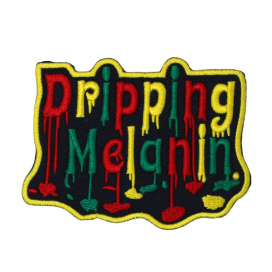 Dripping Melanin Patch (Small/Embroidery)