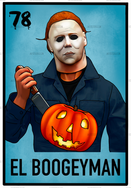 El Boogeyman Blue DTF Transfer