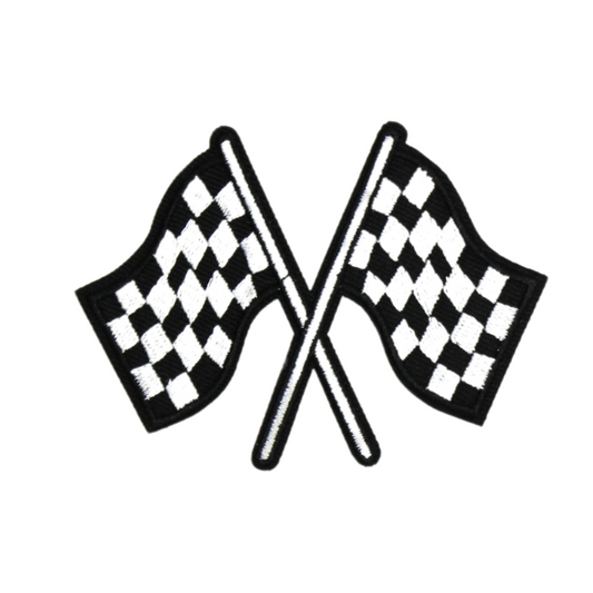 Checkered Racing Flags Patch(Small/Embroidery)