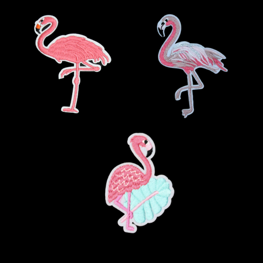 Flamingo Patch (Small/Embroidery)