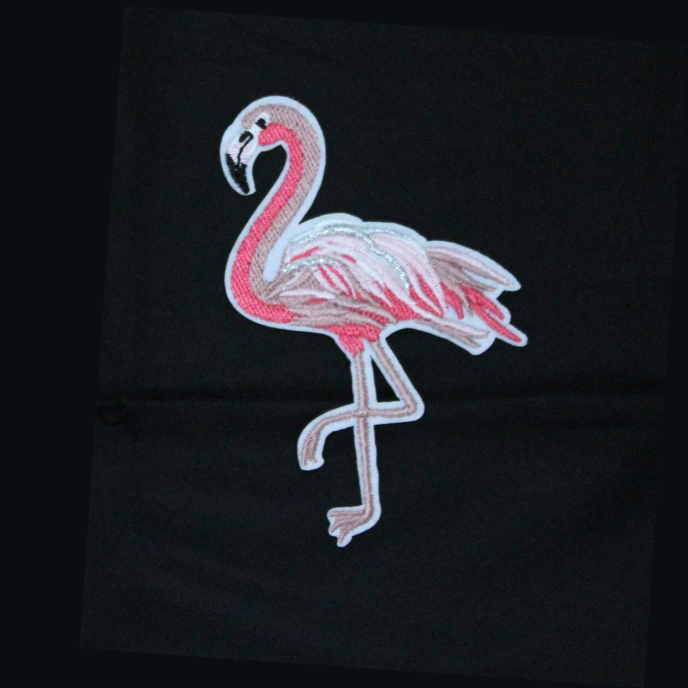 Flamingo Patch (Small/Embroidery)