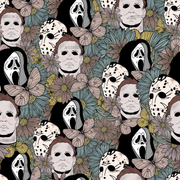 Floral seamless Halloween DTF Transfer