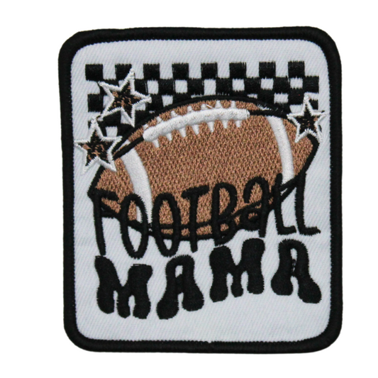 Football Mama White Patch (Small/Embroidery)