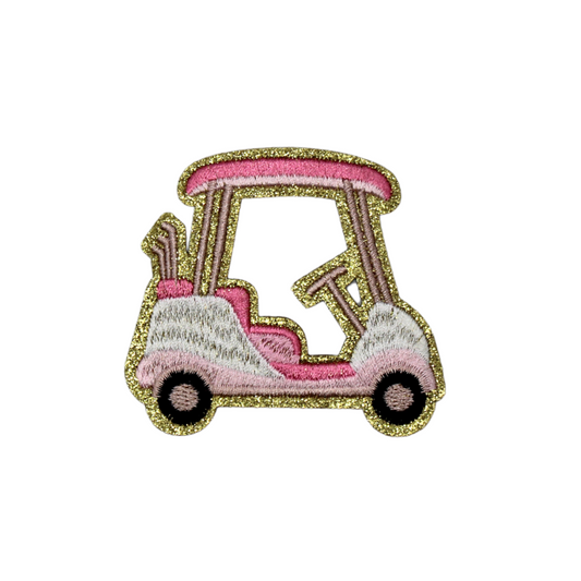 Golf Cart Pink Patch (Small/Embroidery)