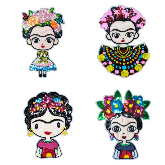 Frida Kahlo Patch (Large/Sequin)