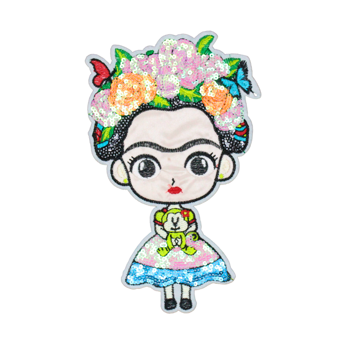 Frida Kahlo Patch (Large/Sequin)