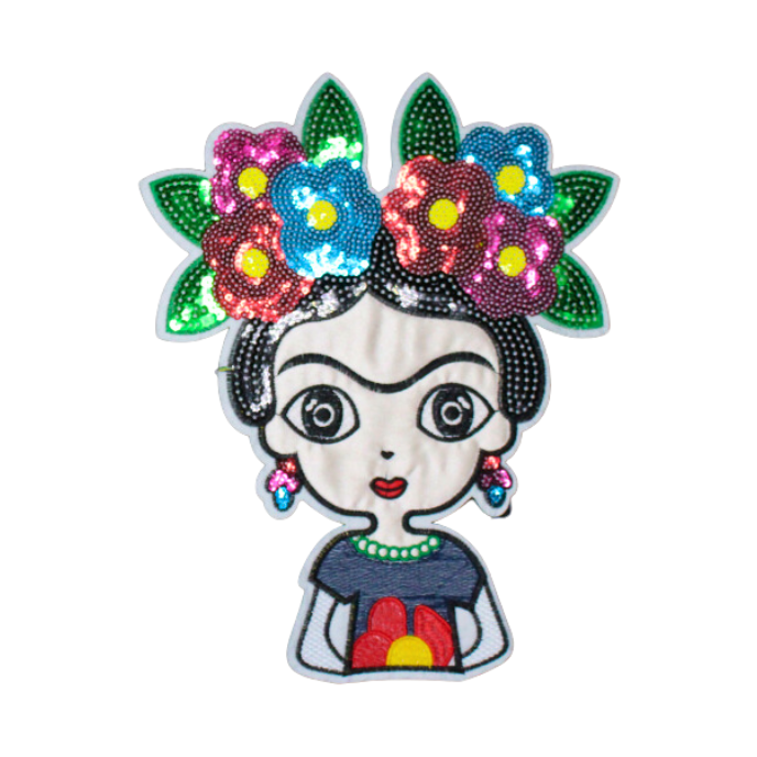 Frida Kahlo Patch (Large/Sequin)