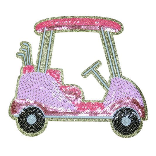 Golf Cart Pink (Large/Sequin)