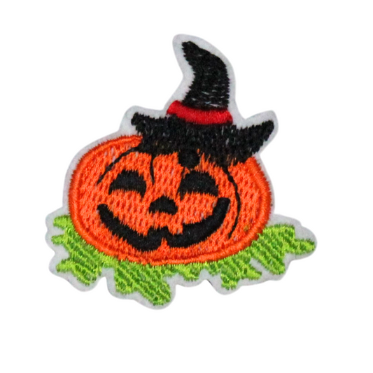 Halloween Witch Hat Pumpkin Patch (Small/Embroidery)