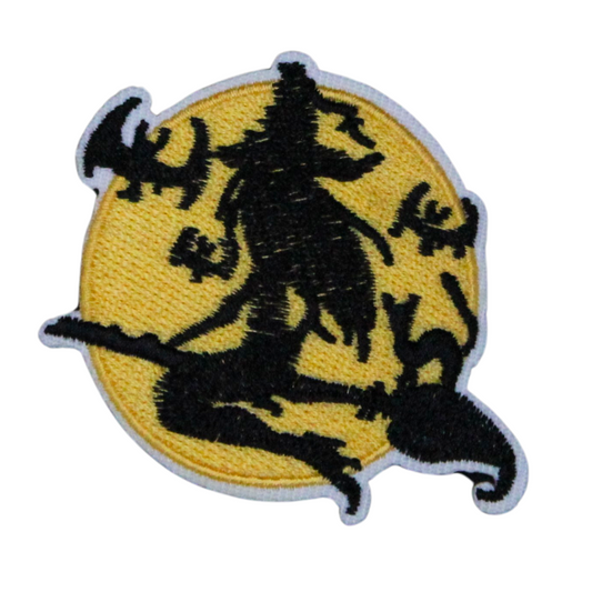 Flying Witch Yellow Patch (Small/Embroidery)