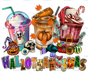 Hallothanksmas Cups DTF Transfer