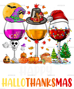 Hallothanksmas DTF Transfer