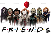 Halloween Friends DTF Transfer