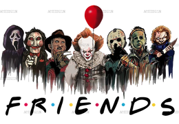Halloween Friends DTF Transfer