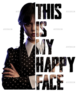 Happy Face Wednesday DTF Transfer