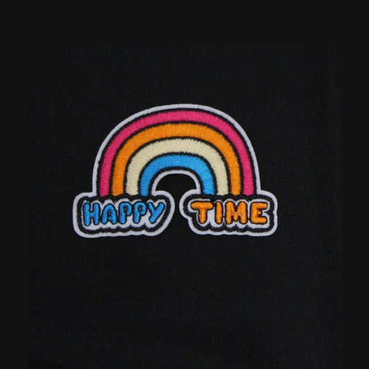 Happy Time Rainbow Patch (Small/Embroidery)