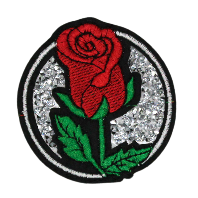 Crystal Rose Patch (Small/Embroidery)