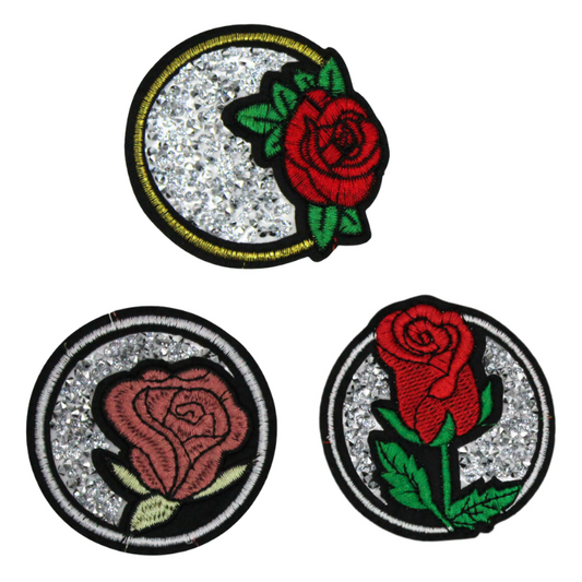 Crystal Rose Patch (Small/Embroidery)