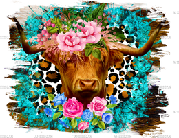 Highland Cow DTF Transfer