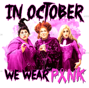Hocus Pocus In October We Wear Pink DTF Transfer