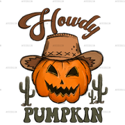 Howdy Pumpkin DTF Transfer