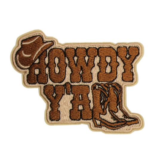 Howdy Y'All Patch (Small/Embroidery)