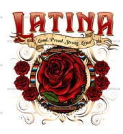 Latina Rose Dtf Transfer