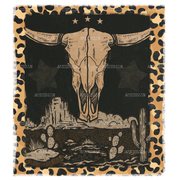 Longhorn Skull Retro DTF Transfer