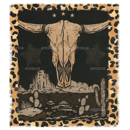 Longhorn Skull Retro DTF Transfer