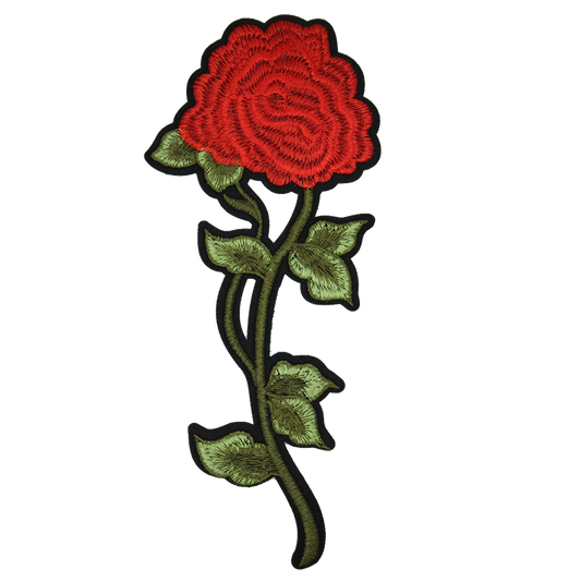 Long Stem Rose Patch (Large/Embroidery)