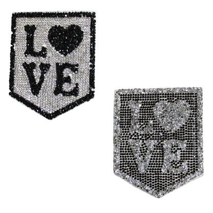 Love Rhinestone Patch