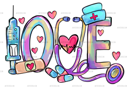 Love Nurse-1 DTF Transfer