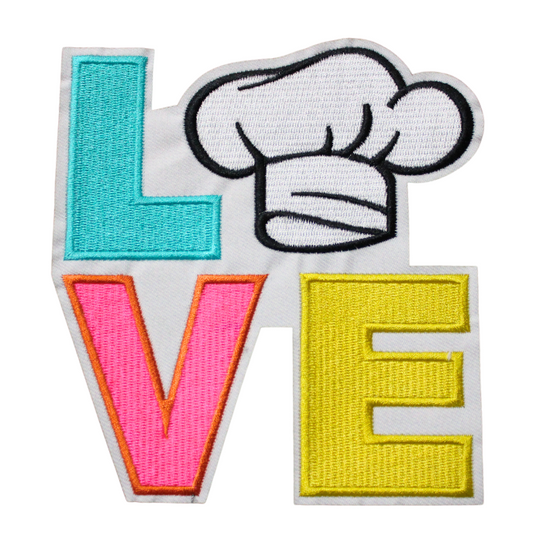 Love Chef Hat Patch (Small/Embroidery)