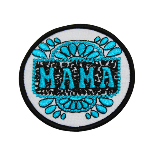 Mama Turquoise Patch (Small/Embroidery)